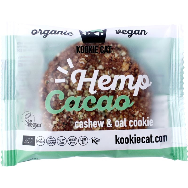 Kookie Cat Hemp Cacao Cookie 12 x 50g