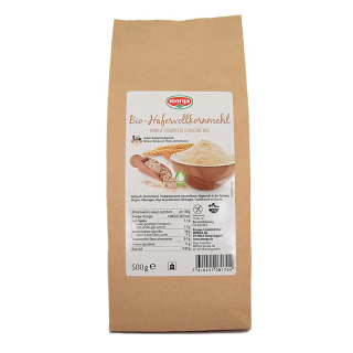 Morga wholemeal oat flour gluten-free organic bud bag 500 g