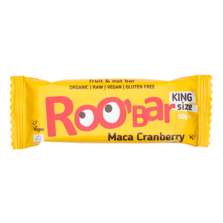 Roobar raw bar Maca Cranberry 16 x 50 g