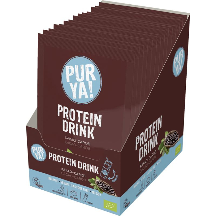 Πούρια! Vegan Protein Drink Cacao-Carob Bio Ds 550 γρ