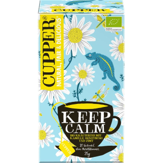 CUPPER Keep Calm Kräutertee mit Kamille Honeybush & Zimt Bio