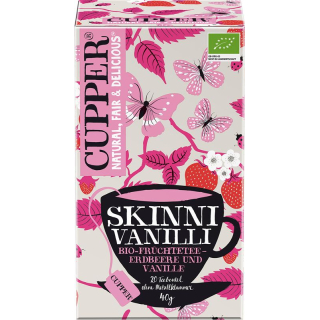 CUPPER Skinni Vanilli fruit tea with strawberry & vanilla Bio 20 pcs