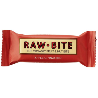 Raw Bite Raw Ploščica jabolko-cimet 12 x 50 g