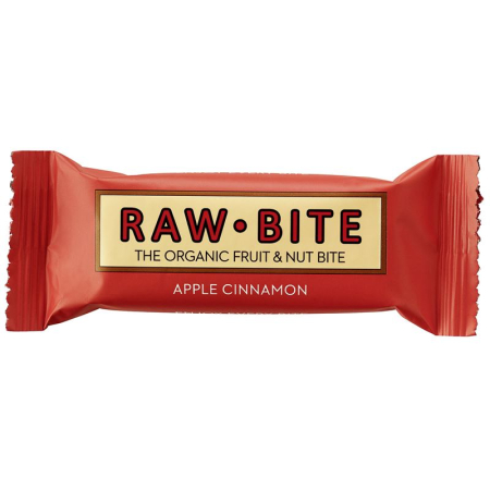 Raw Bite Raw Bar Apple-Cinnamon 12 x 50 ក្រាម។