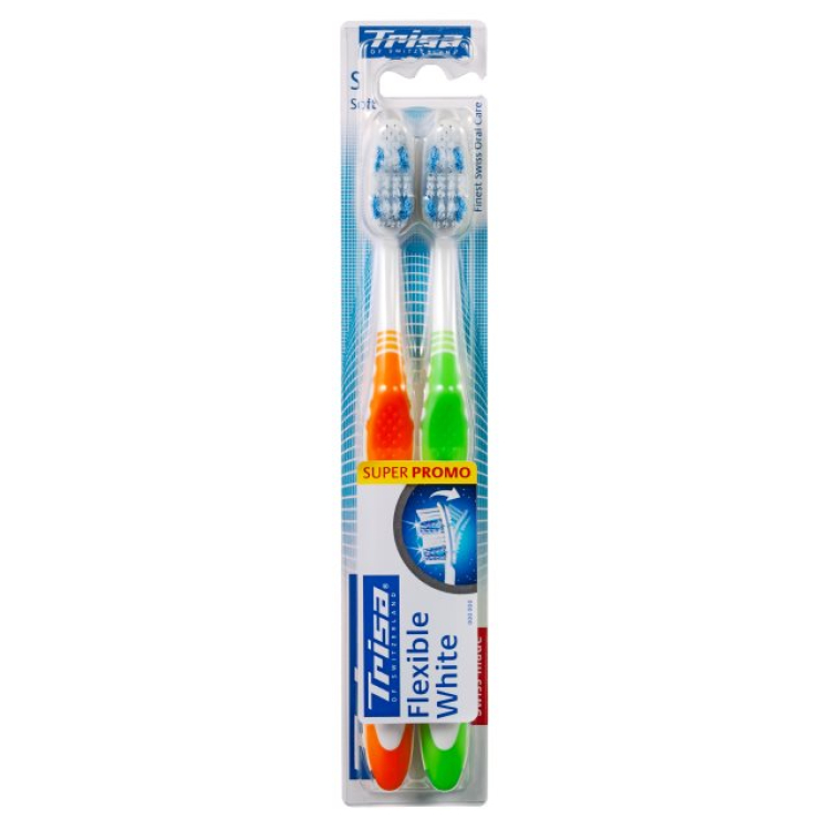 Trisa Flexible White toothbrush soft DUO