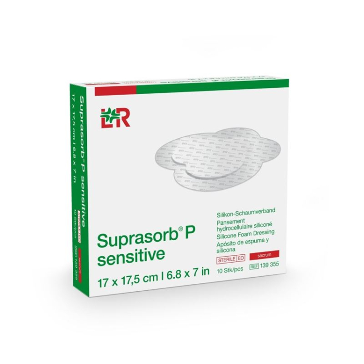 Suprasorb P sensitive border Sacrum 17x17.5cm 10 pcs