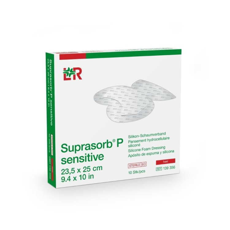 Suprasorb P sensitive border Heel 23.5x25cm 10 pcs