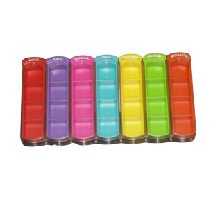 MININIZER Rack caixa de remédios arco-íris francês
