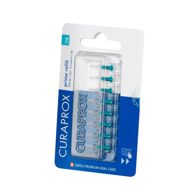 Curaprox cps 06 prime refill interdentalbürste türkis 8 stk