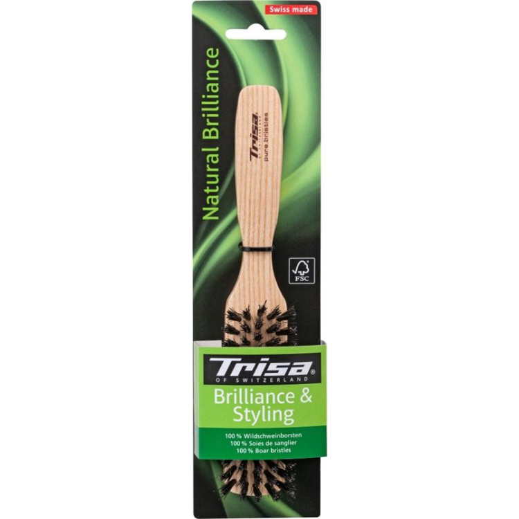 Trisa Natural Brilliance hairbrush M