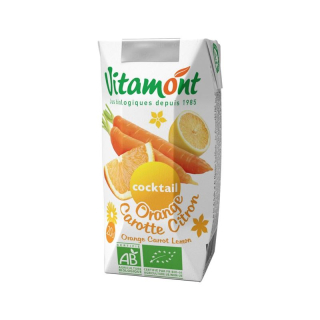 Vitamont Pure Orange Carrot Lemon Juice 6 x 200 ml
