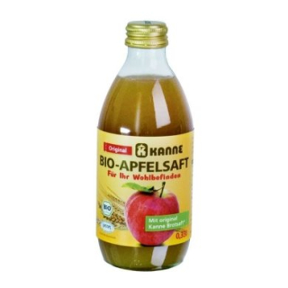 Kanne apple juice bread drink organic bottle 330 ml