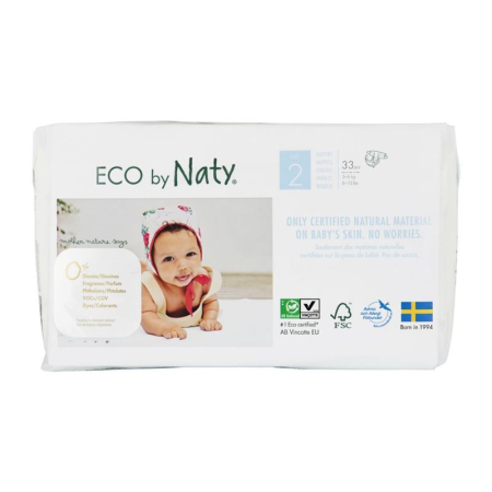 Naty diaper Mini No2 3-6kg 33 pieces
