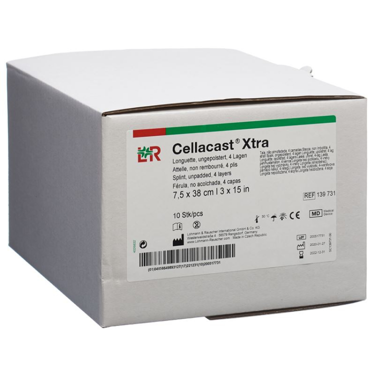 Cellacast Xtra Longuetten 7.5cmx38cm Fertigabschnitt ungepolster