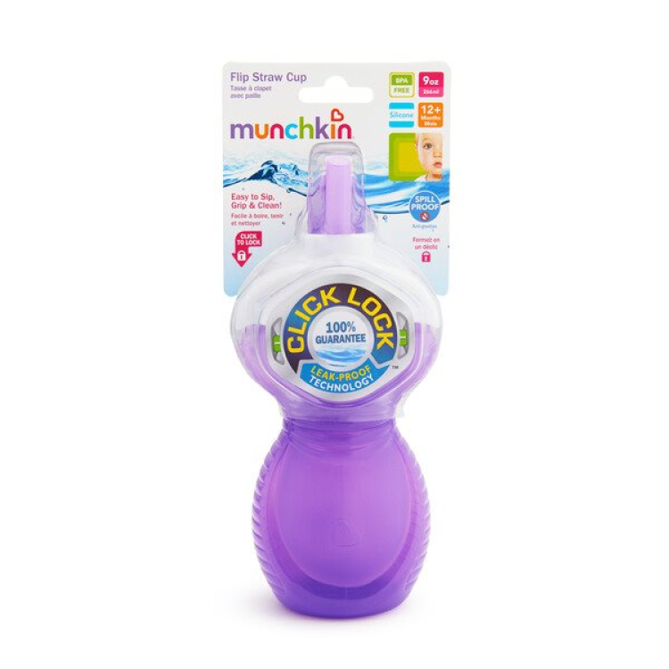 Munchkin Bouteille à Paille 296ml Click Lock