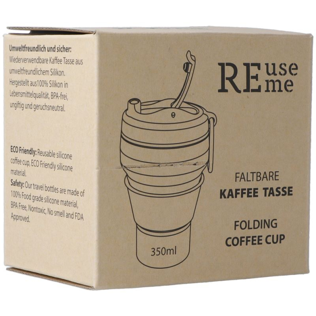 REUSEME faltbare Kaffeetasse 350 ml kaffe to go