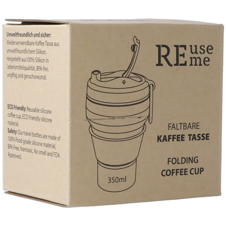 REUSEME faltbare Kaffeetasse 350ml caffè da asporto