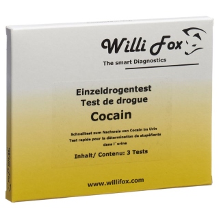 Willi Fox teste de drogas cocaína urina única 5 unid.