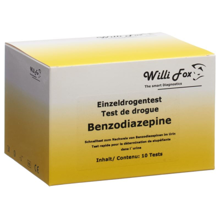 Willi Fox drogový test benzodiazepíny jediný moč 10 ks