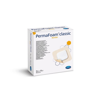 PermaFoam Classic Border 15x15cm sterile 10 pcs