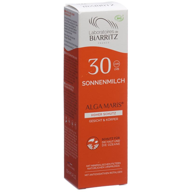 BIARRITZ Sun Milk SPF30 - Organic Sun Protection