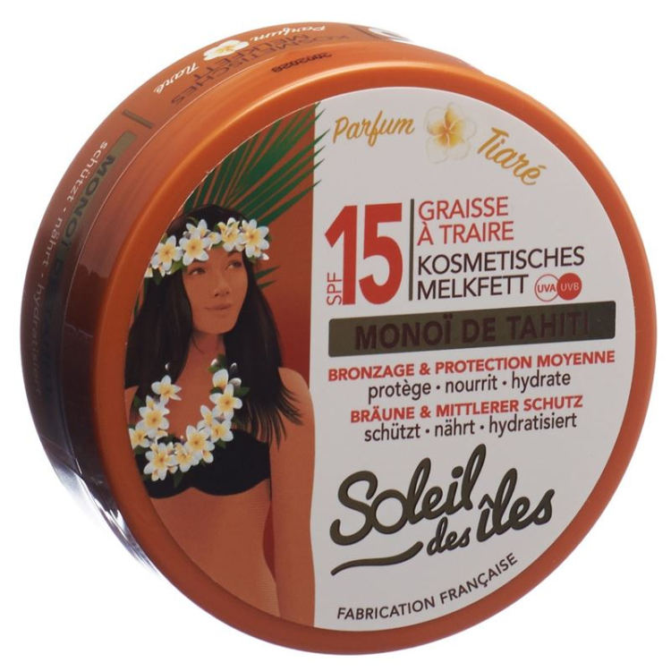 Soleil des Iles Melkfett tan & Protection SPF15 Monoi 150ml