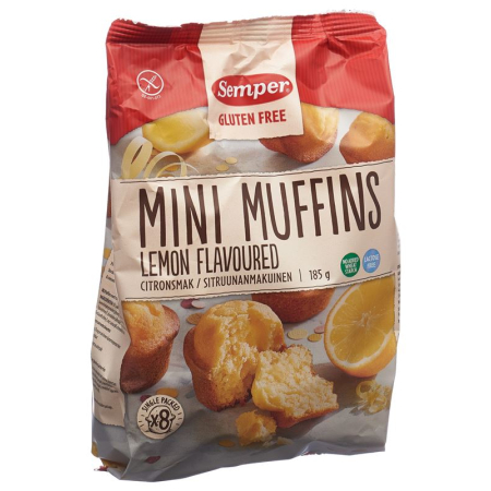 Semper Mini Muffins ლიმონის გლუტენის გარეშე 185 გრ