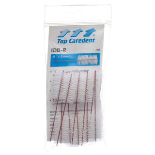 TOP CAREDENT IDB-R brosse interdentaire rouge 10 pcs