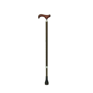 dr Cane metal stick 70-93cm bronze derby handle on hardwood. &gt