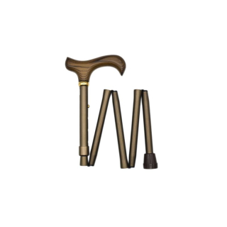 Gastrock folding cane 78-86cm 5x aluminum bronze Derby