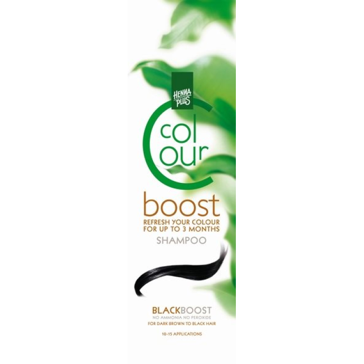 Henna Plus Colour Boost Shampoo Black 200 ml