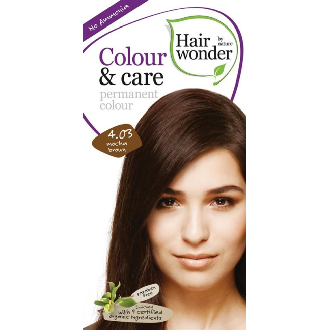 HENNA Hairwonder Color & Care 4.03 մոկա շագանակագույն