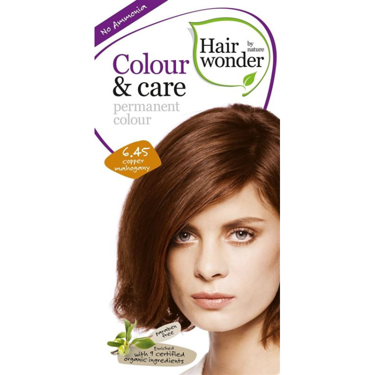 Henna Hair Wonder Color & Care 6,45 měděný mahagon