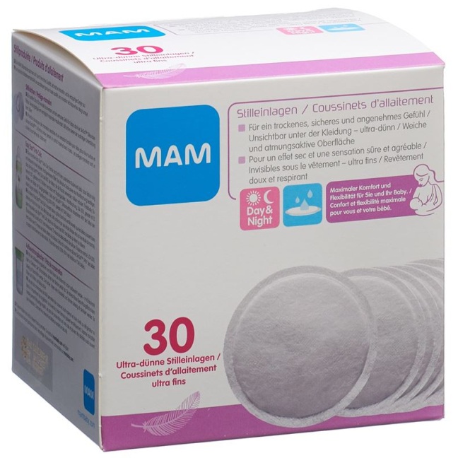 MAM Nursing Pads 30 pcs - Healthy Products from Switzerland