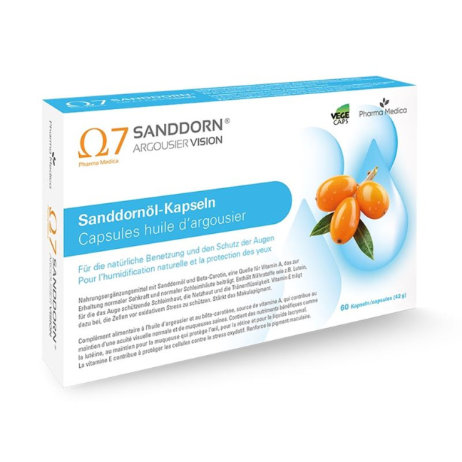 Buy SANDDORN ARGOUSIER Vision Sanddornöl Kaps Online at Beeovita