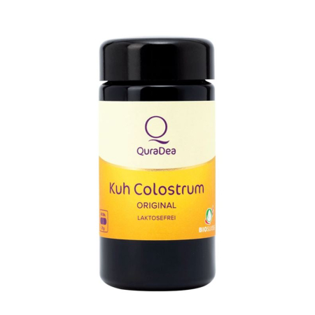 QuraDea cow colostrum original capsules organic pasteurized 120 pcs