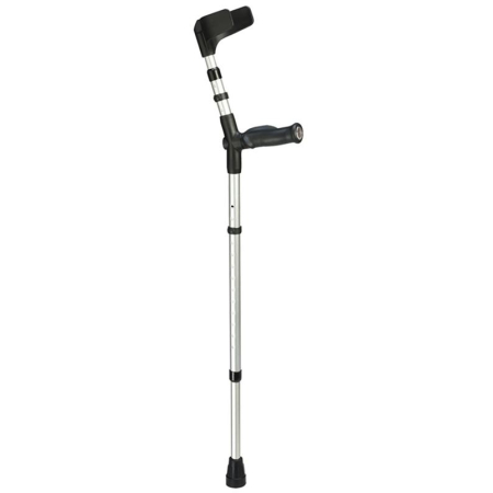 Ossenberg crutch alu/black XL ortho handle 150kg 1 pair