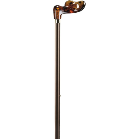 Ossenberg bastón metálico bronce 74-94cm Ortho grip izquierda