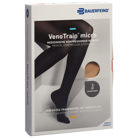 VenoTrain MICRO A-T KKL2 L plus / long open toe cream 1 pair