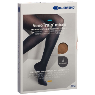VenoTrain MICRO A-G KKL2 normal L / long closed toe caramel adhesive tape tufts 1 pair