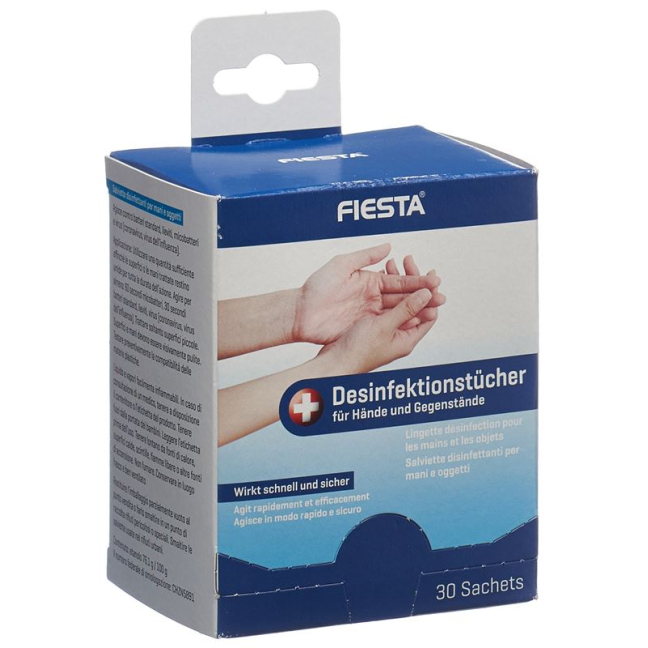 FIESTA Desinfektionstuch für Hande und Gegenstände 30 Stk