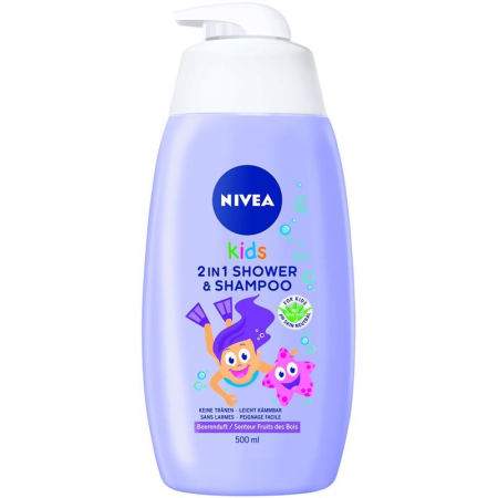 Nivea Kids 2in1 Shower & Shampoo Girl 500ml