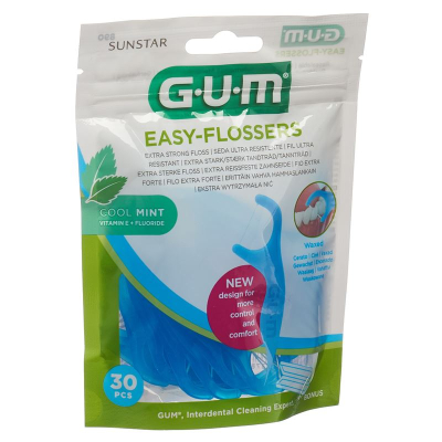 GUM ஈஸி-ஃப்ளோசர்ஸ் குச்சிகள் குளிர் புதினா