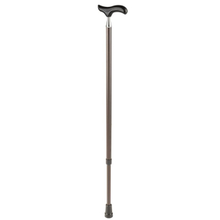 Sahag metal stick Slim Neck structure brown -100kg 74-95cm Derby handle in carbon look