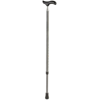Sahag metal stick Slim Neck structure gray -100kg 74-95cm Derby handle in carbon look