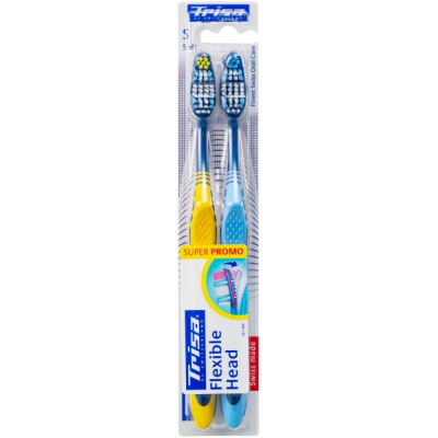 Trisa flexible head toothbrush duo نرم