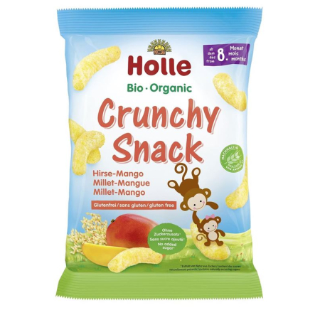 Snack Holle Bio-Crunchy Xoài Hirse 25 g