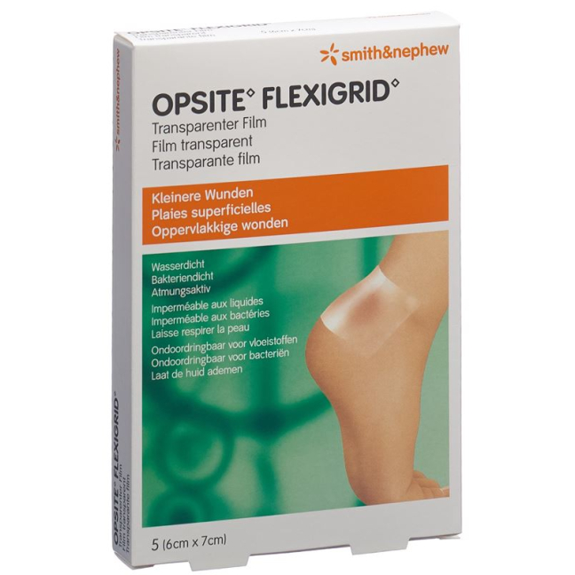 OPSITE Flexigrid wound dressing 6x7cm 6 x 5 pcs