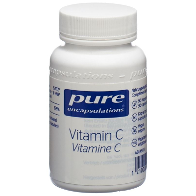 Pure vitamin c kaps can 90 stk