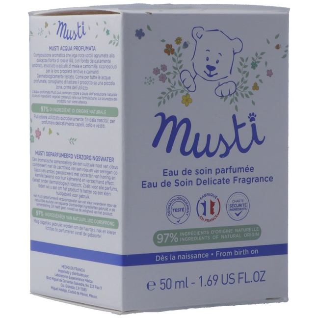 Mustela BB Musti Care Perfumed Water Vapo 50 ml